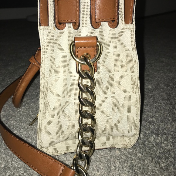 Michael Kors Leather Hamilton East West Satchel - Picture 6 of 8